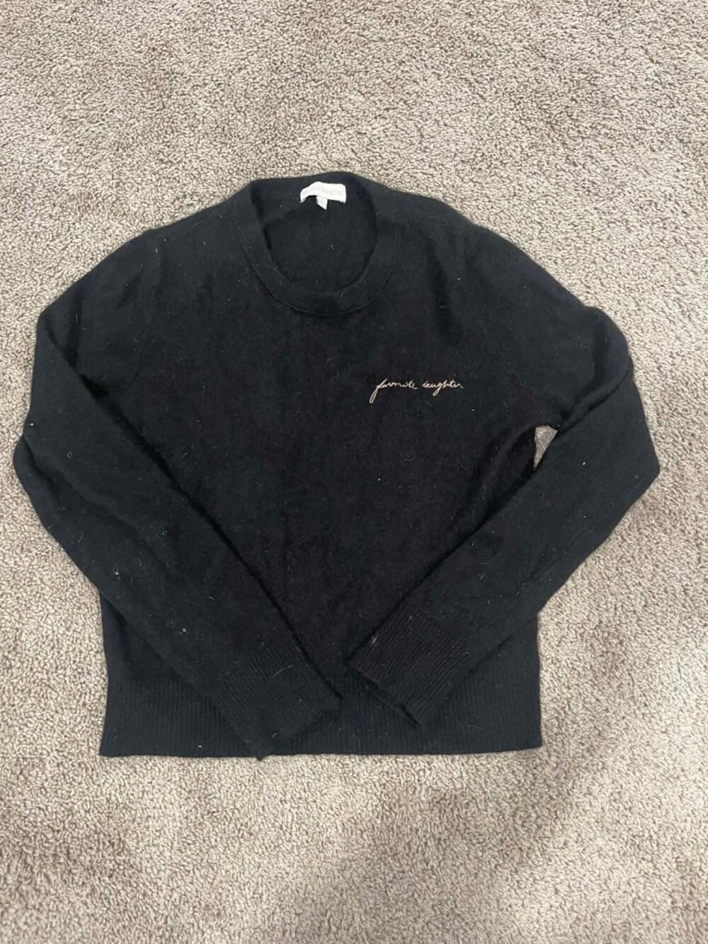 Favorite Daughter Black Sweater Women's Size Lg